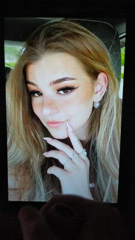 blonde celebrity cum cumshot facial tiktok tribute gif