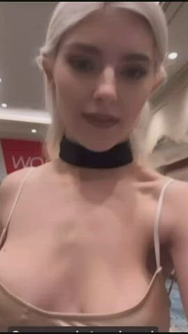 blonde boobs bouncing tits dress eva elfie non-nude petite pornstar small tits tits