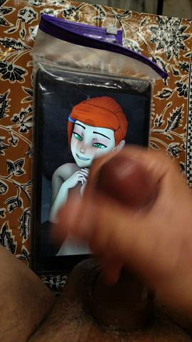 animation cock handjob hentai jerk off redhead slave tribute white girl gif