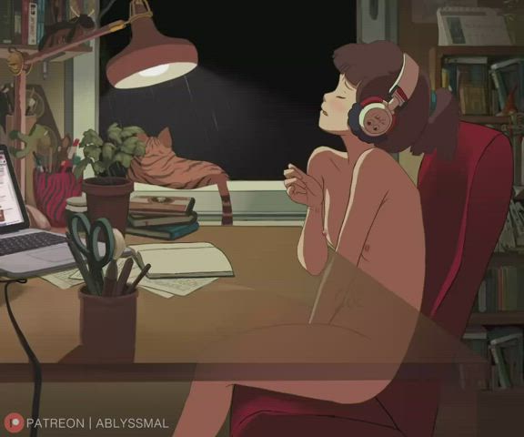 Masturbating Short Hair Solo gif