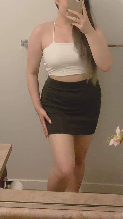 I never wear panties under my skirt