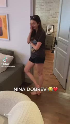legs nina dobrev twerking gif
