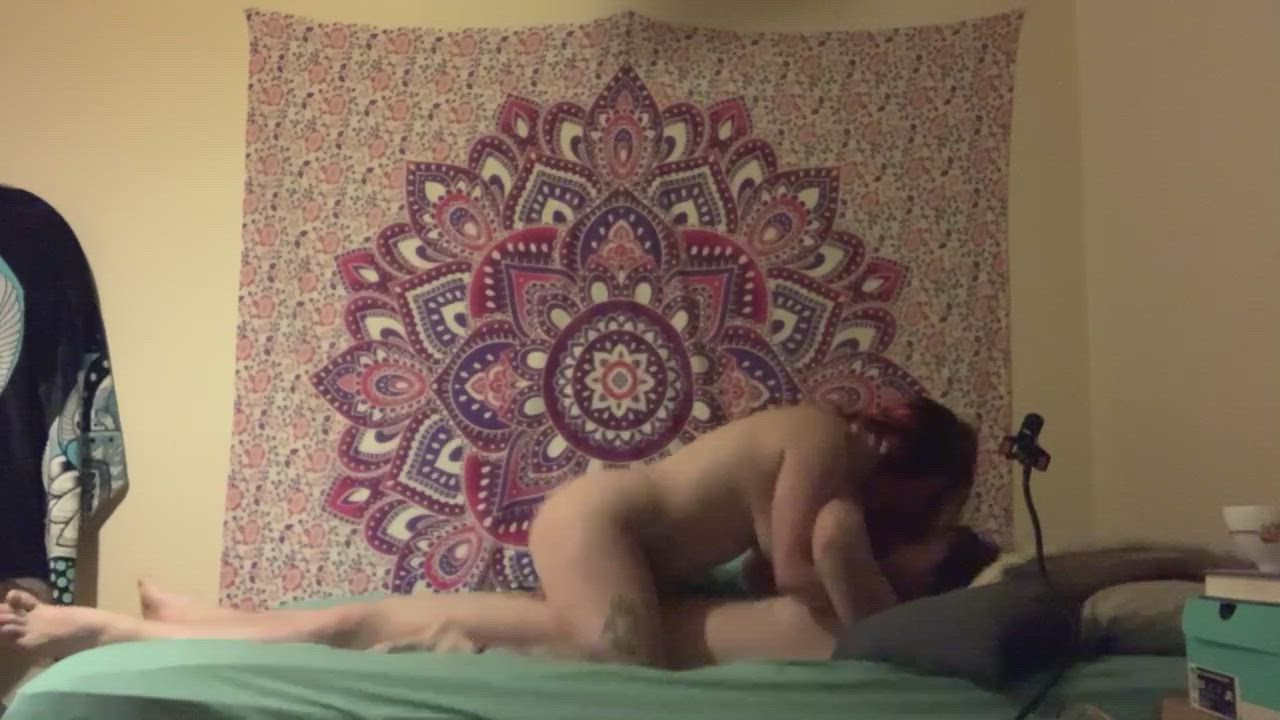 Alt Bubble Butt Cowgirl Real Couple gif