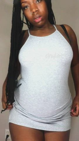 Clothed Ebony MILF gif