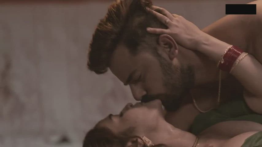 Desi Indian Kissing Wife gif