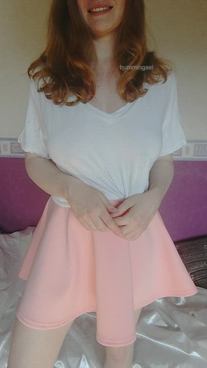 Busty French Redhead gif