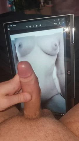 amateur big dick boobs cock masturbating tribute r/tributeme gif