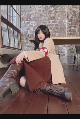 ass censored cosplay skirt gif
