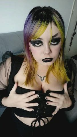 Alt Emo Goth Tits Titty Drop