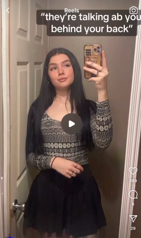booty tease white girl thick-booty gif
