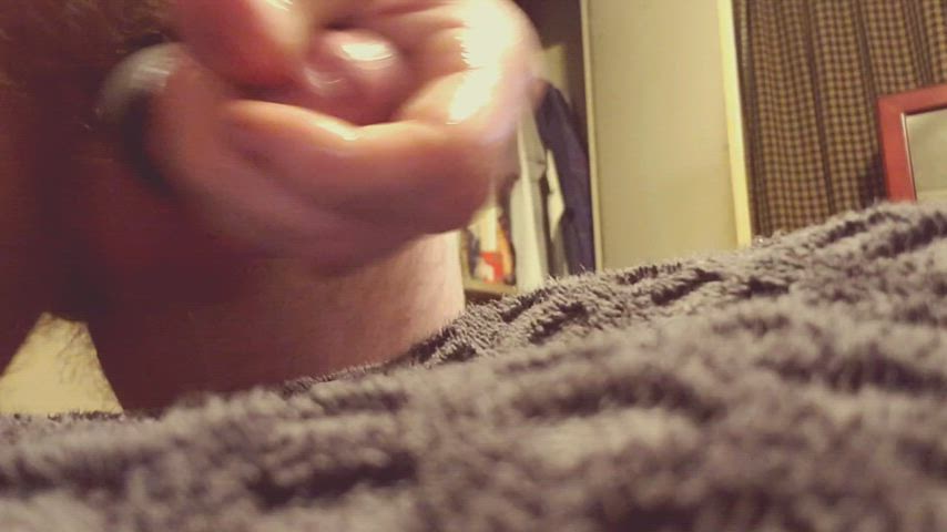 Close Up Cock Cock Ring Cum Cumshot Male Masturbation Porn GIF by desmodean