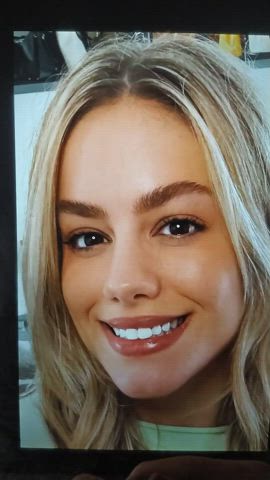 blonde celebrity cum cumshot facial gamer girl tiktok tribute gif
