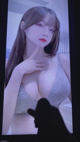 asian big tits cum cumshot tribute gif