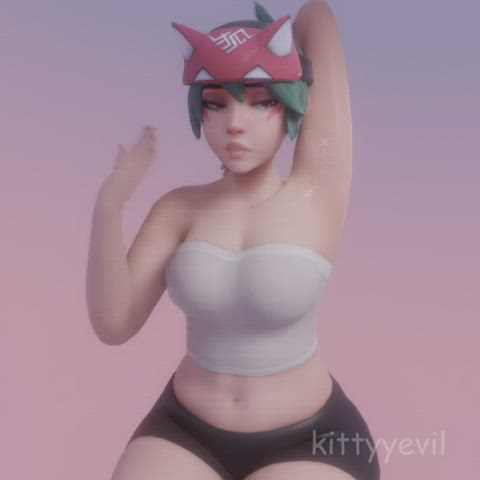 3d anal animation ass clapping big tits clothed cumshot facial fortnite used gif