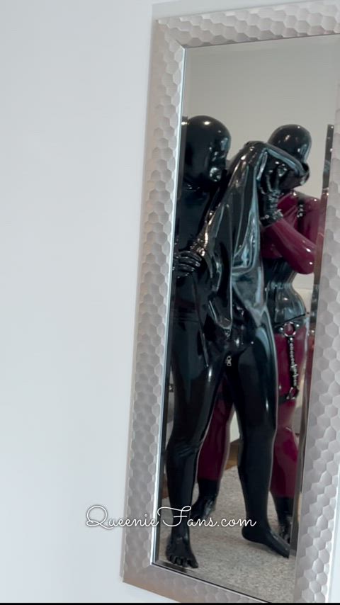 bbw bondage dressing fetish latex nsfw rubber straight tied gif