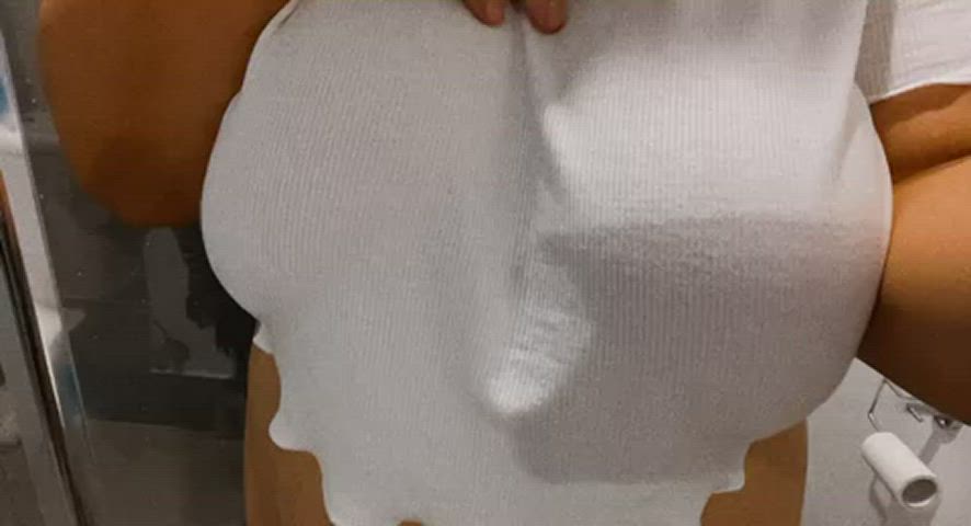 huge tits tits titty drop gif