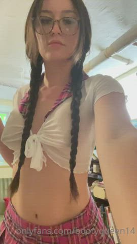 Ass Skirt Tits gif