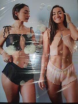 cumtribute on twins girls