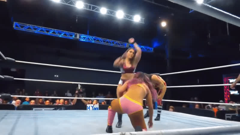 mexican pink wrestling gif
