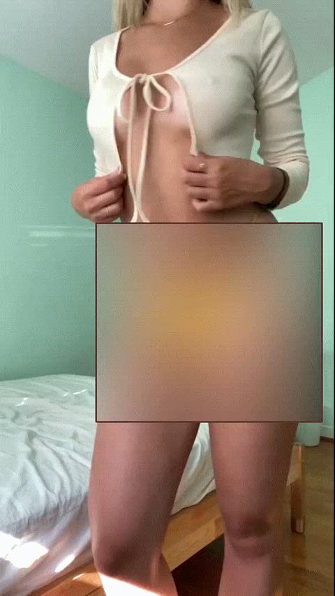 blonde caged censored sissy gif