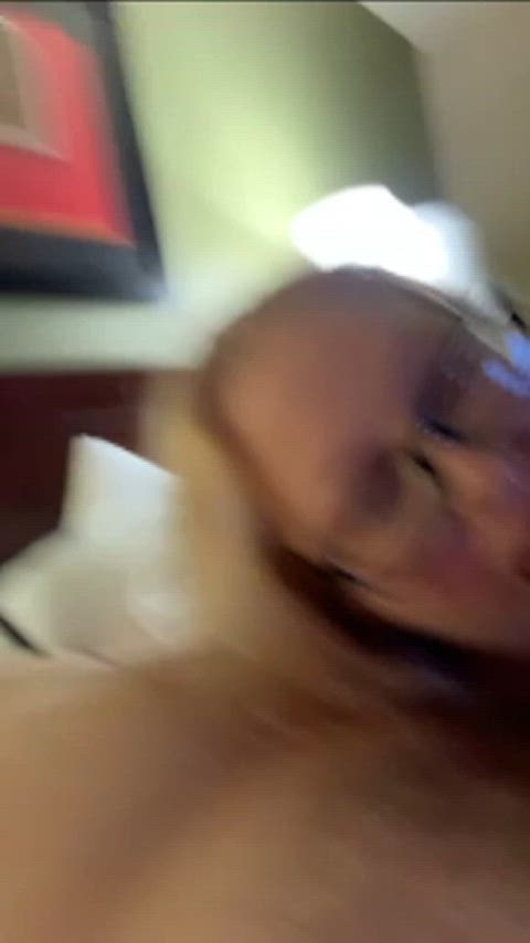bbw blonde blowjob hotwife gif