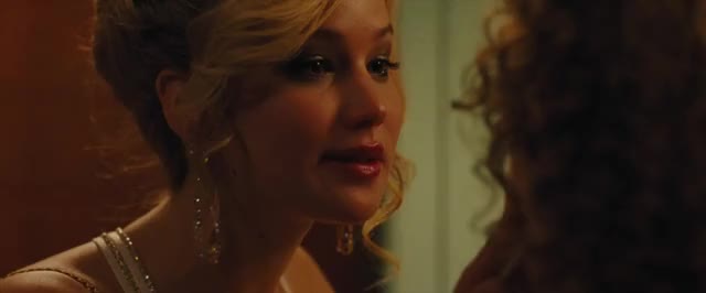 Jennifer Lawrence beso lésbico en American Hustle