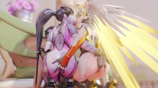Widow Creator And Grace Sandwich Blowjob