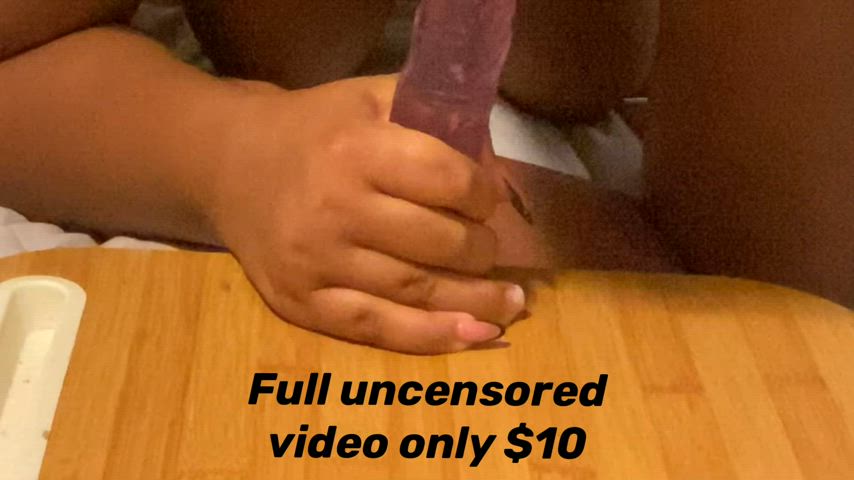 bbw big dick blowjob dildo ebony homemade nsfw thick gif
