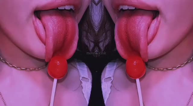 Touching my uvula and my throat with a lollipop