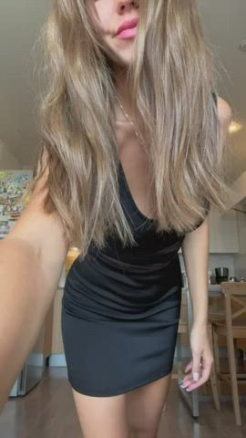 blonde boobs pussy gif