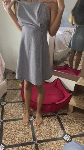 mirror nude petite stripping teen gif