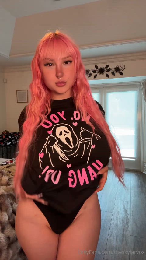 big tits skylar vox titty drop gif