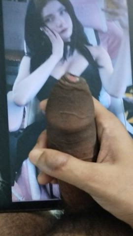 cumshot tribbing tribute uncut gif