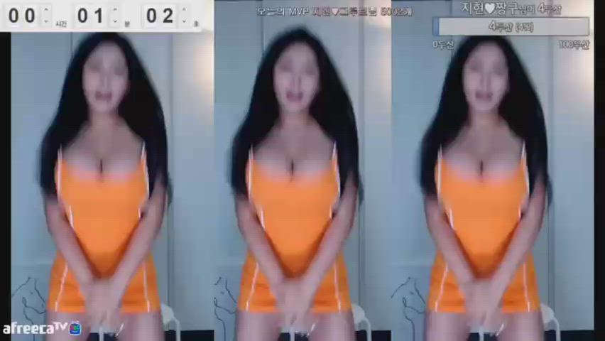 Big Tits Boobs Bouncing Tits Camgirl Korean gif