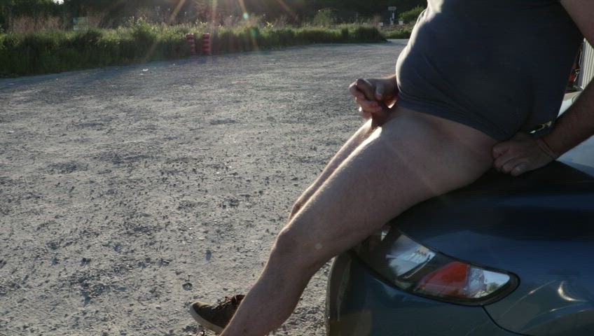 Nothing like chilling on the hood under the warm sun