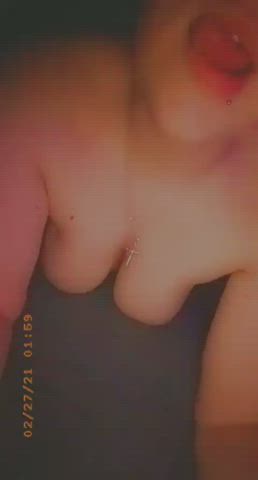 Kiss Licking Lips Tits gif