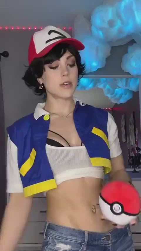 abs cosplay fit fitness sfw short hair tomboy gif