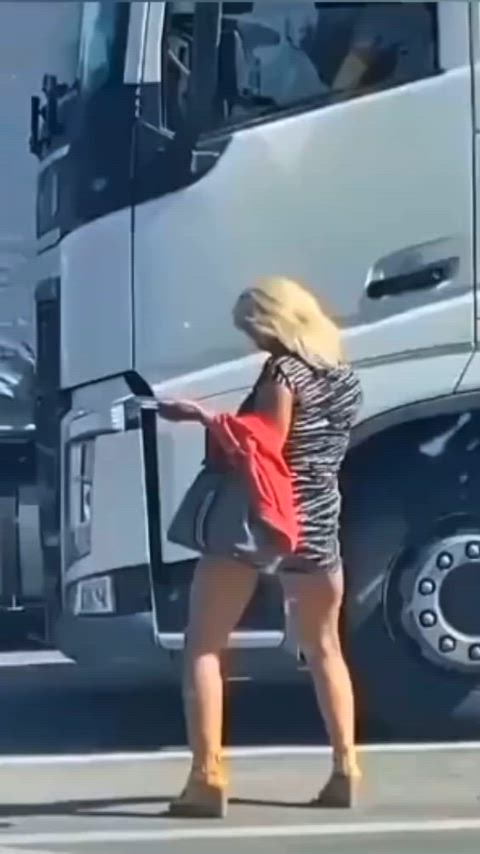 blonde escort happy ending prostitute trucker white girl gif