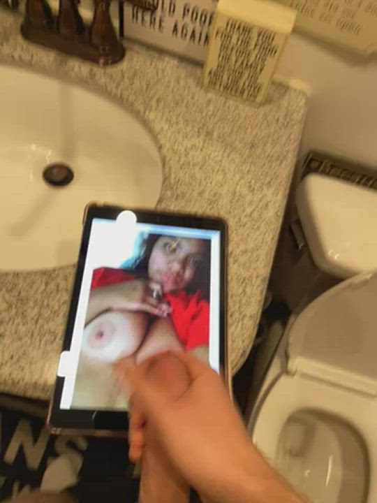 bwc big tits jerk off tribbing tribute gif