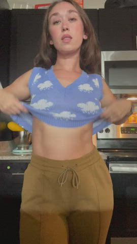 big ass brunette milf pawg small tits strip gif