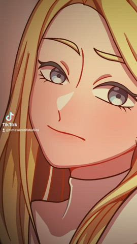 art blonde heels hentai sfw gif