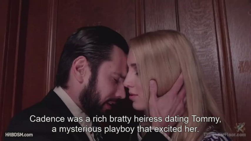 BDSM Bondage Cadence Lux Caption Kissing Lesbians Mona Wales gif