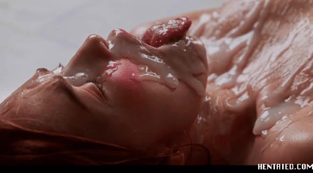Jia Lissa covered in juice