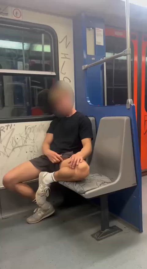caught cock cum jerk off male masturbation masturbating naked public gif