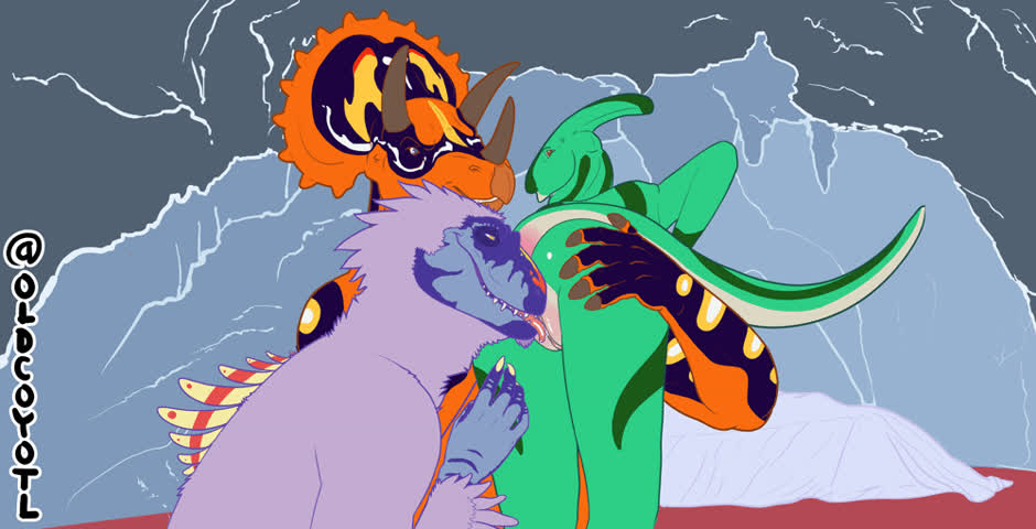 animation furry nsfw pussy threesome gif