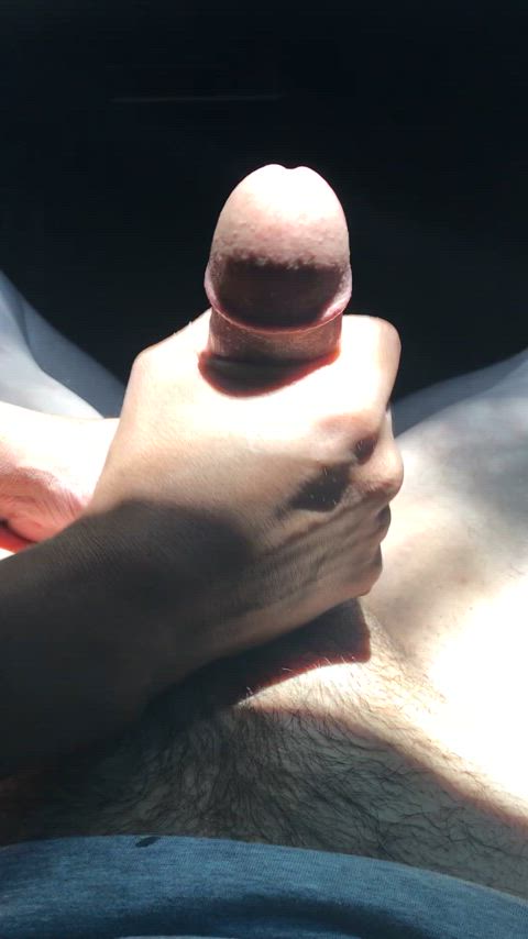 Stopped by a park with cruisy parking lot and ended up getting edged and drained