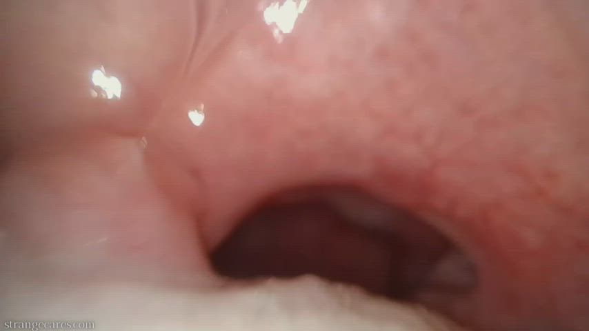 close up throat tongue fetish gif