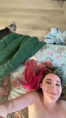 Have you ever had cum shoot up your nose? Yeah this was a first…