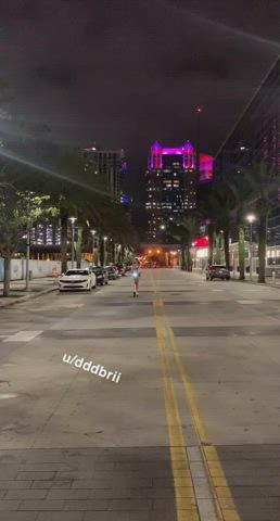 Making my way downtown, with my tits out;) [F]lash