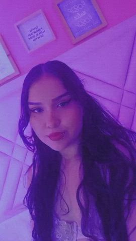 camgirl curvy latina lingerie sensual sex smile teen webcam gif